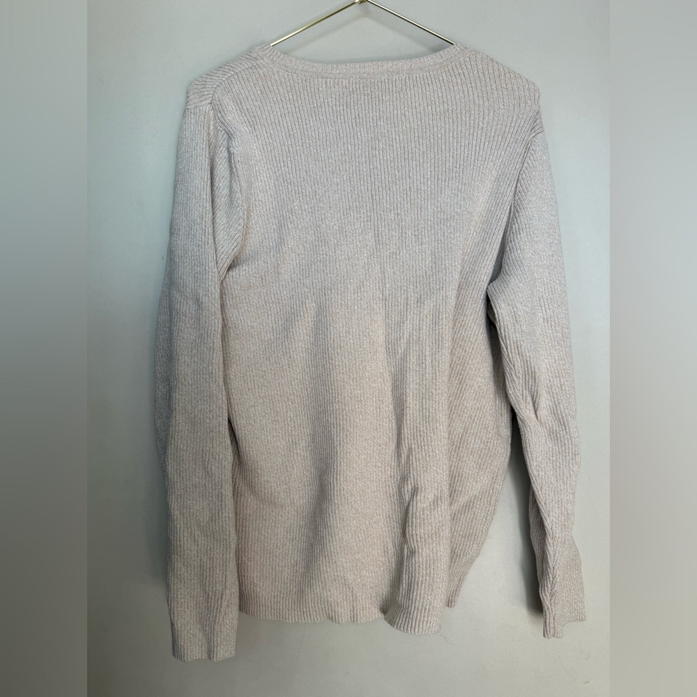 Scott Beige Ribbed Sweater - Picture 2 of 3